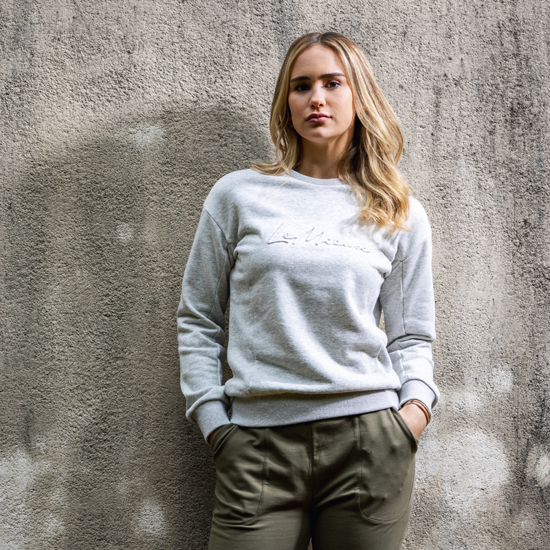 LeMieux Chloe Crew Neck Sweater - Grey Marl-3